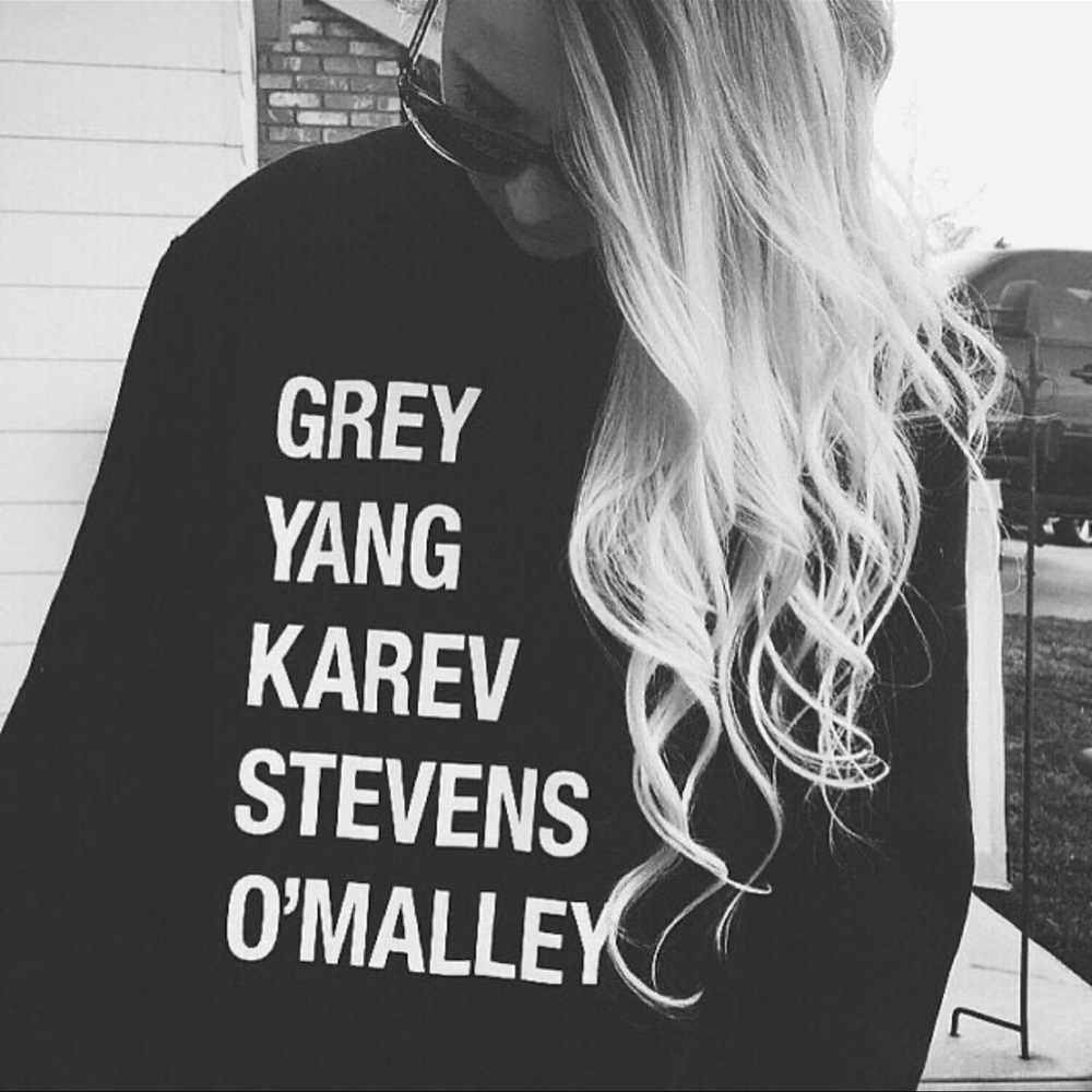 Gray Yang Karev Stevens O’Malley Grey’s Anatomy Sweatshirt